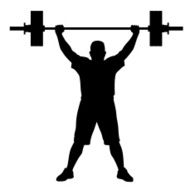 Weight lifter athlete