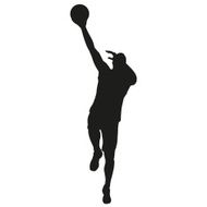 Basketball Player Silhouette N12