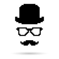 Silhouette simple symbol of Detective