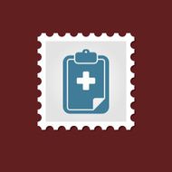 Clipboard medical stamp