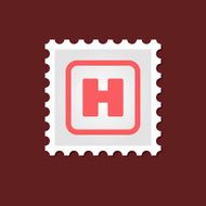Hospital sign medical stamp