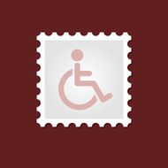 Wheelchair medical stamp