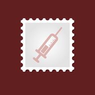 Syringe medical stamp