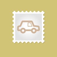Car vector stamp