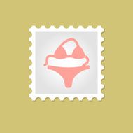 Swimsuit vector stamp N2