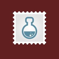 Flask medical stamp
