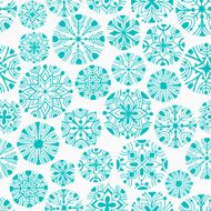 Snowflakes seamless pattern N12