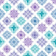Snowflakes seamless pattern N13