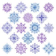 Set of snowflakes N7