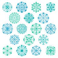 Set of snowflakes N8