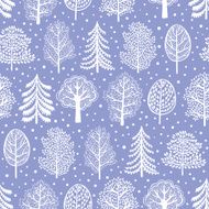 Trees seamless pattern N6
