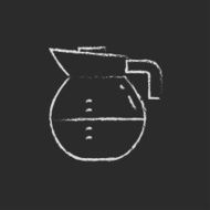 Carafe icon drawn in chalk N2