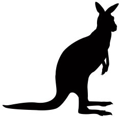 Kangaroo Silhouette N5