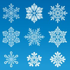 snowflakes set N6