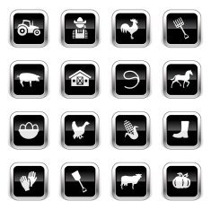 Supergloss Black Icons - Farm
