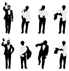 Multiple images of a man in different poses N9