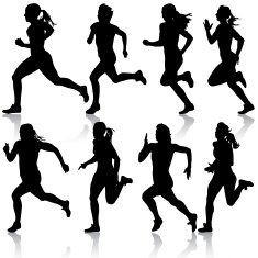 Runners on sprint women