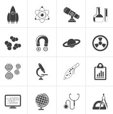 Black science research and education Icons N3