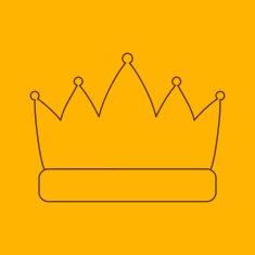 Crown line icon
