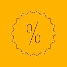 Discount label line icon N2