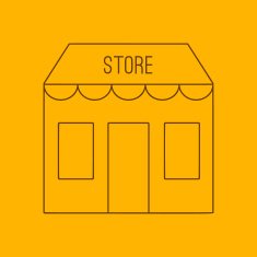 Store building line icon N2