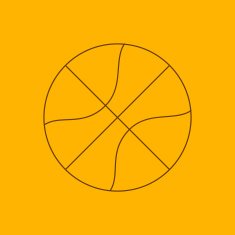 Basketball line icon N2
