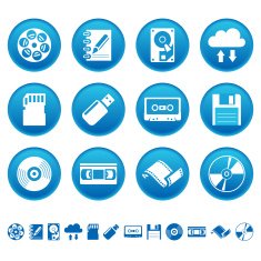 Data storage icons
