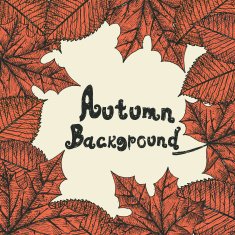 Autumn background Isolated objects