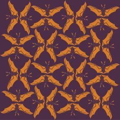 Helloween Pattern With Bats N2