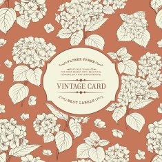 Vintage Floral Label