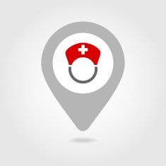 Nurse map pin icon