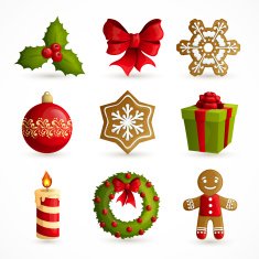 Christmas icons set N127