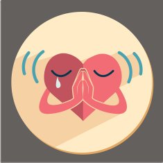 heart a flat style
