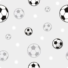 Soccer ball seamless pattern illustration N2
