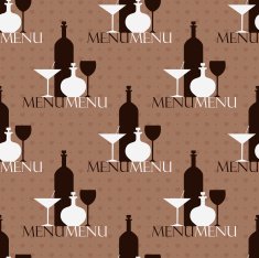 Seamless brown pattern with alcohol N2