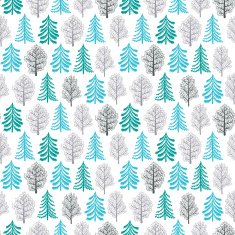 Winter forest seamless pattern N5