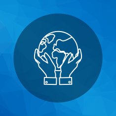 Hands holding Earth globe