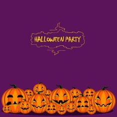 Card with Halloween pumpkin-1