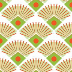 Abstract Peacock Tail Seamless Pattern Vector N2