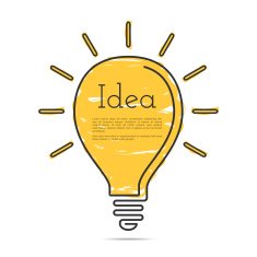 Light Bulb Icon with Idea Concept N2