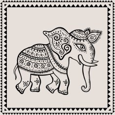 Ethnic elephant Indian style