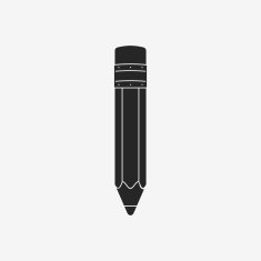 Black Pencil Icon Vector Illustration N2