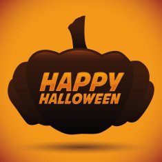 Halloween Pumpkin Icon Silhouette Vector Illustration