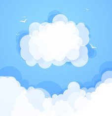 blue sky with clouds N23
