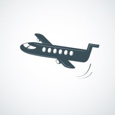 Airplane symbol vector illustration N2