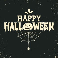 Hand drawn Happy Halloween lettering N3