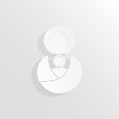 Abstract woman and baby 3D paper icon