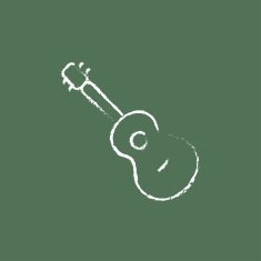 Guitar icon drawn in chalk N4