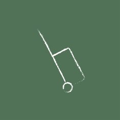 Suitcase icon drawn in chalk N2