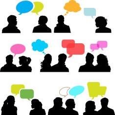 Speaking heads and Speech bubble